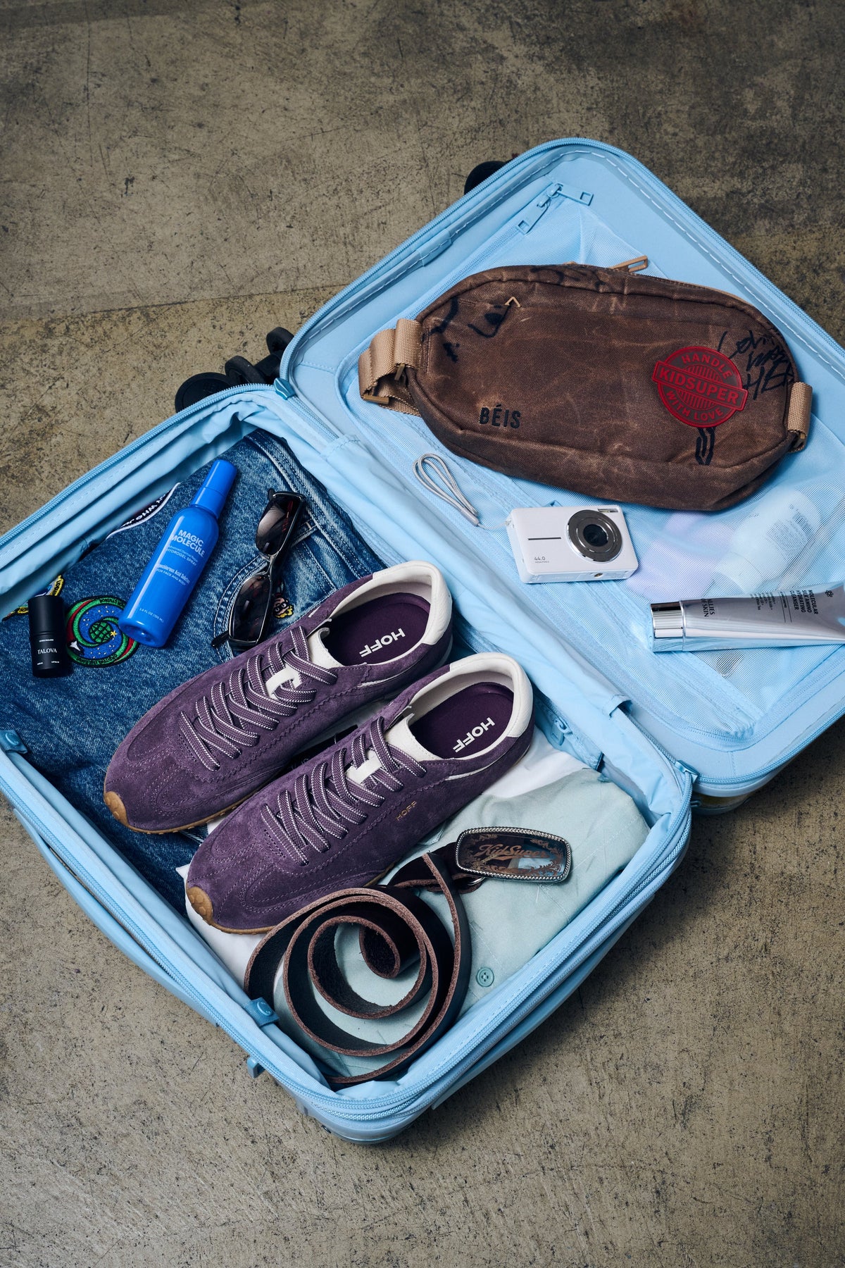 BÉIS x KidSuper Der Hybrid Carry-On Roller in The Finale