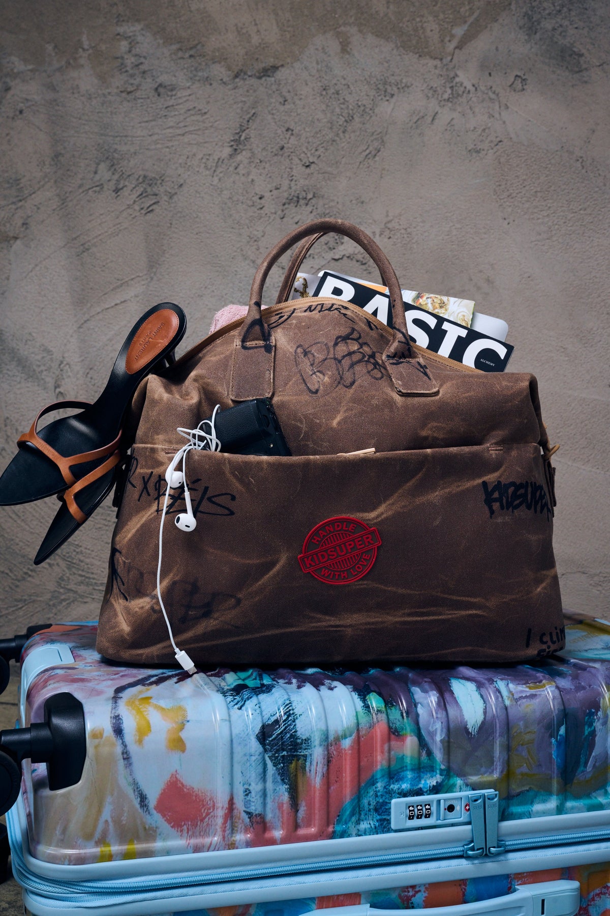 BÉIS x KidSuper Die Carryall Reisetasche in Cargo