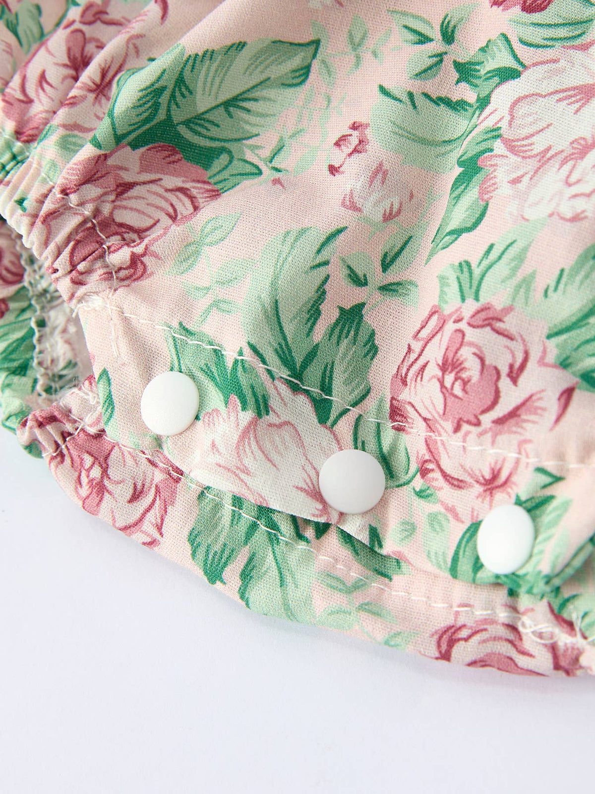 Pelele para bebé niña en rosa vintage