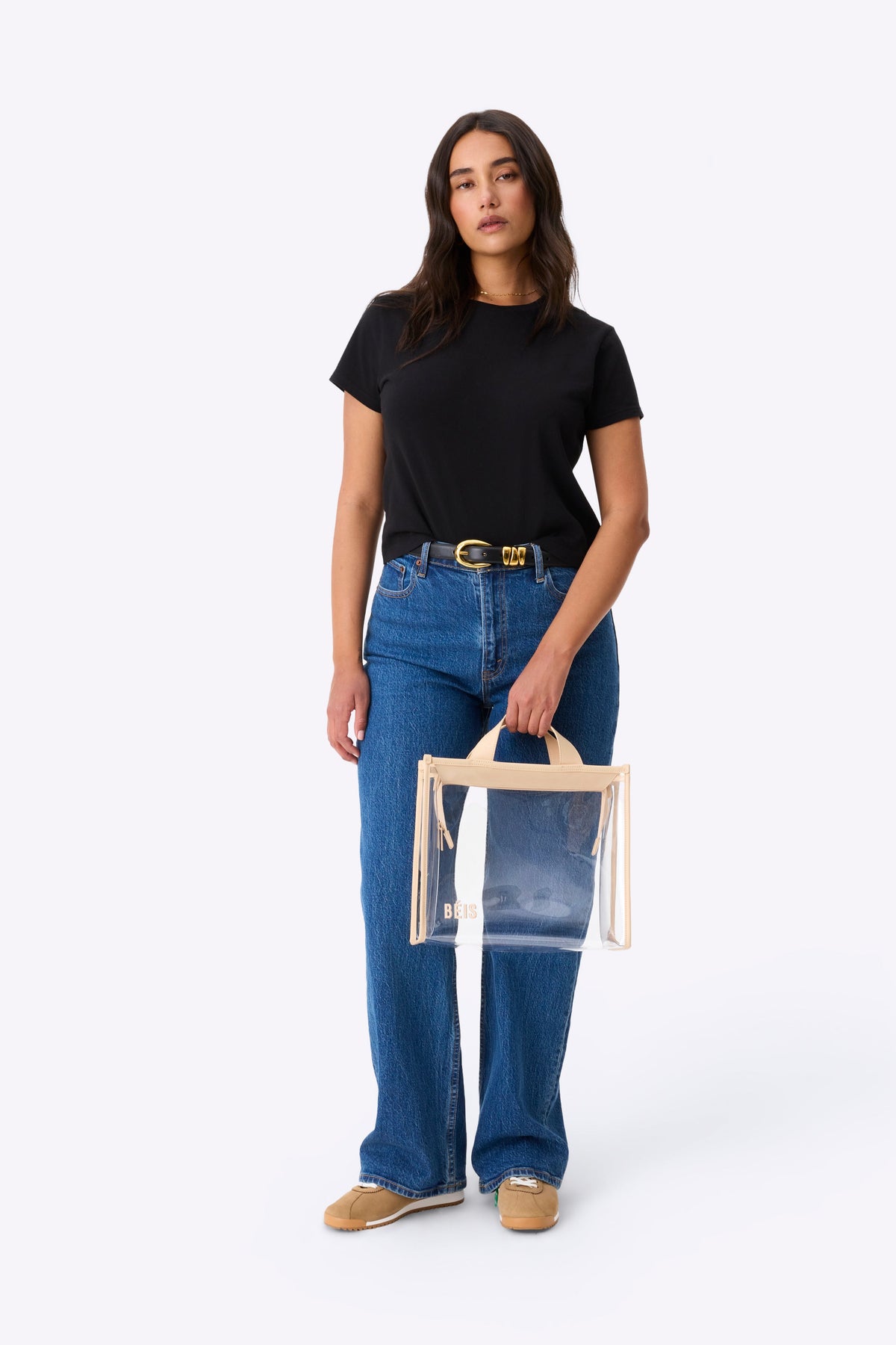 La Stadium Tote in Beige