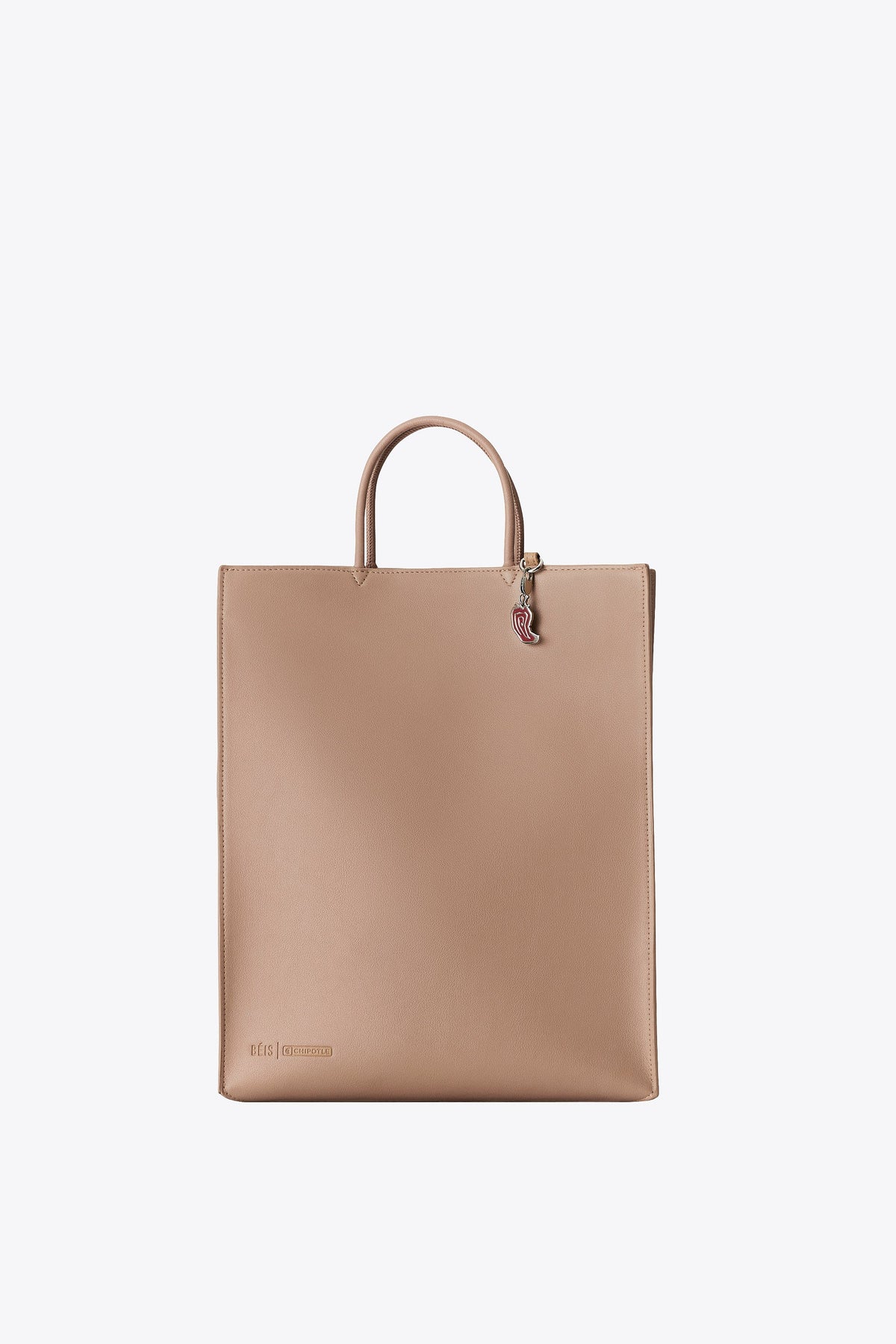 El bolso para llevar de BÉIS x Chipotle en marrón Kraft