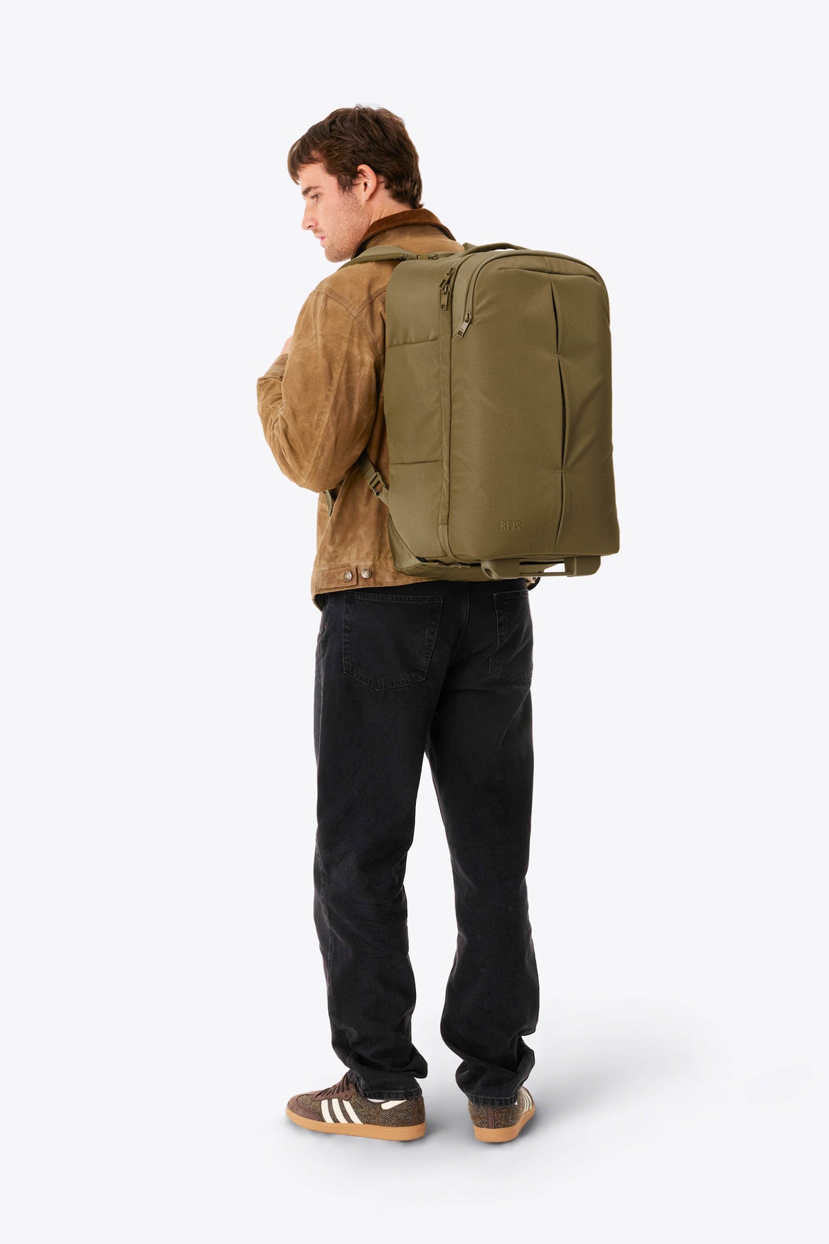 La mochila con ruedas Pro en caqui
