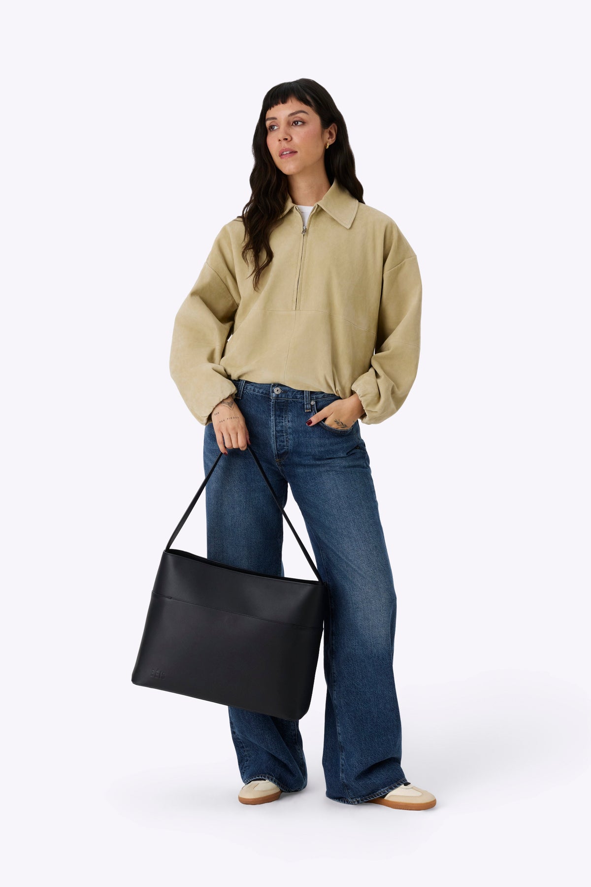 Die Wickeltasche in Schwarz