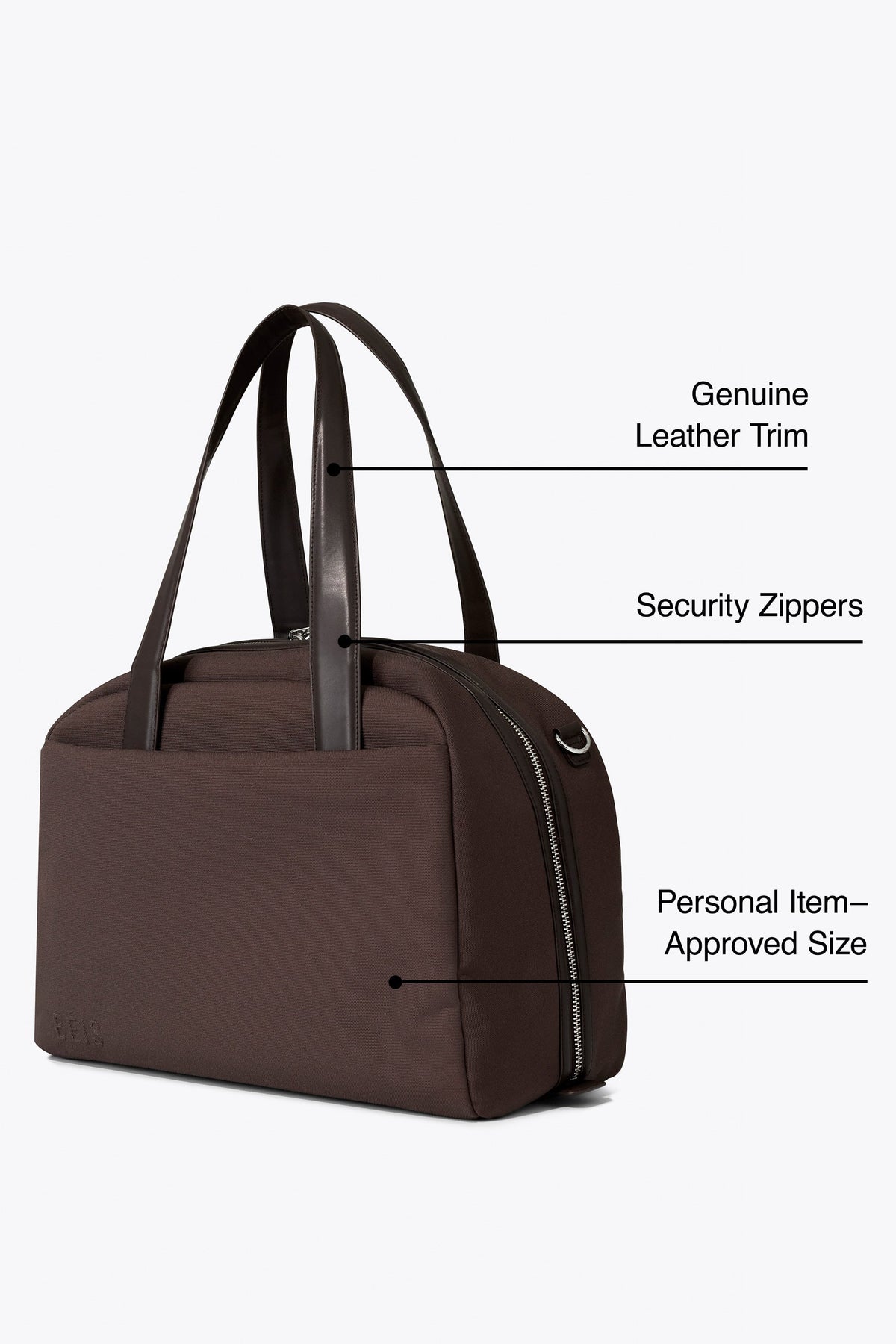 La bolsa de viaje en espresso