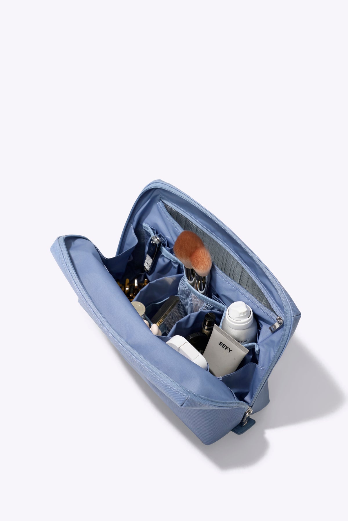 La grande trousse de toilette bleu cendré