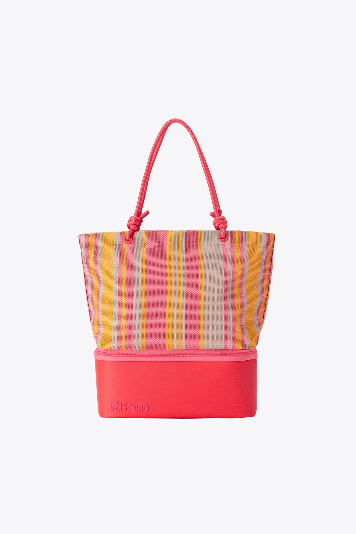 BÉIS x poppi Die Cooler Tote in Juicy Stripe