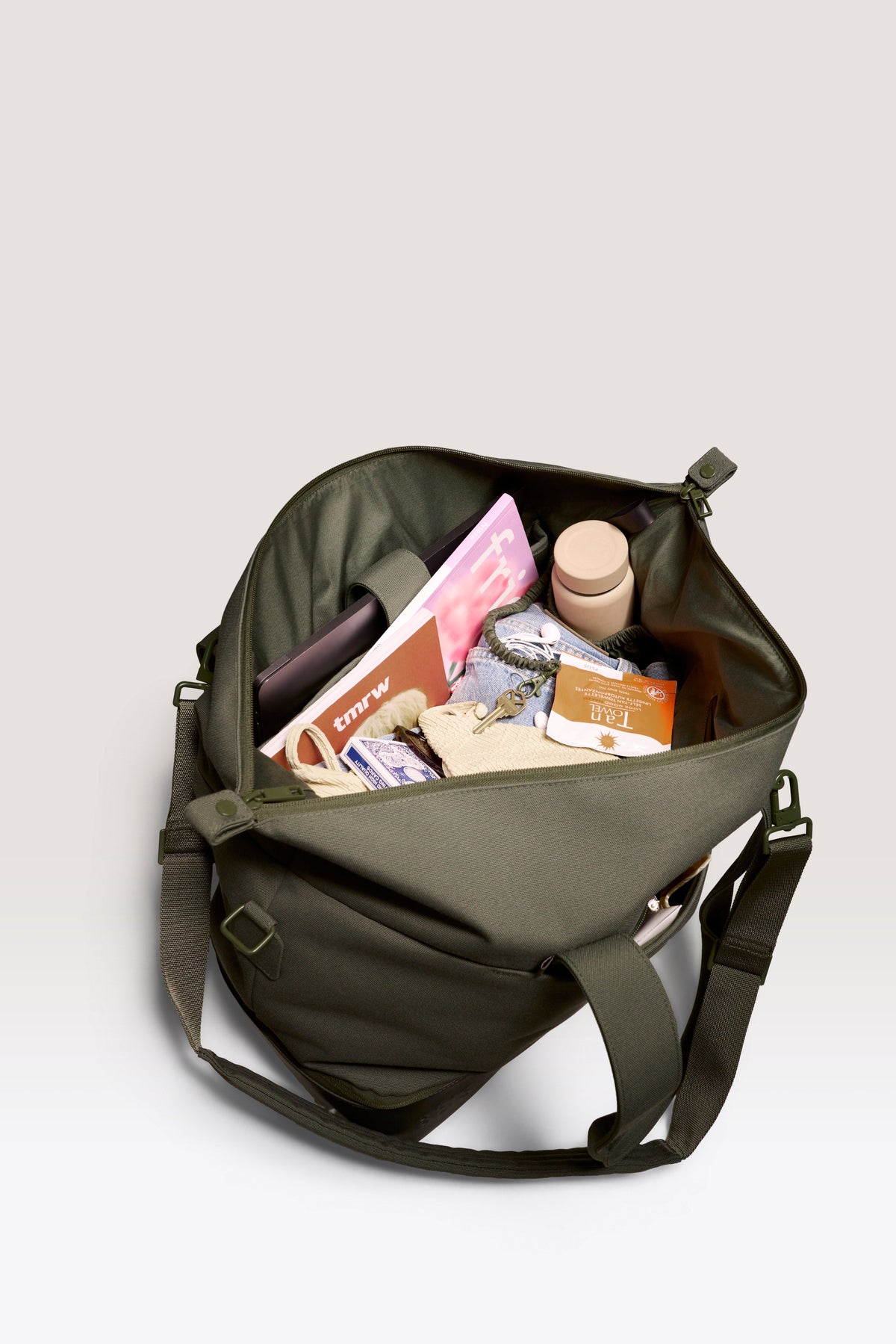 La bolsa Weekender en verde oliva