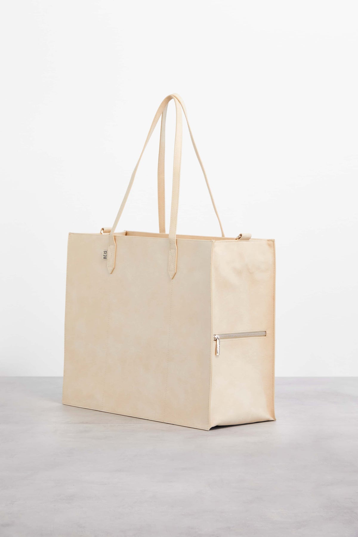Die große Tragetasche in Beige