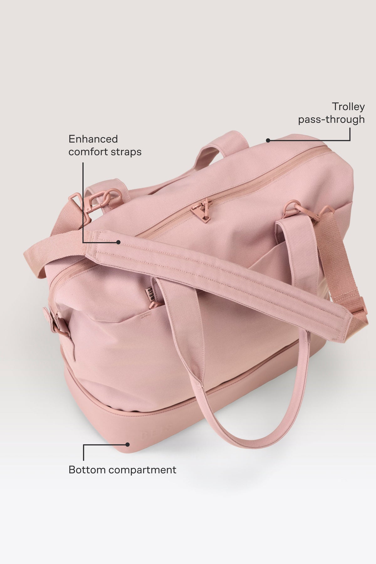 Le Mini Weekender en rose Atlas
