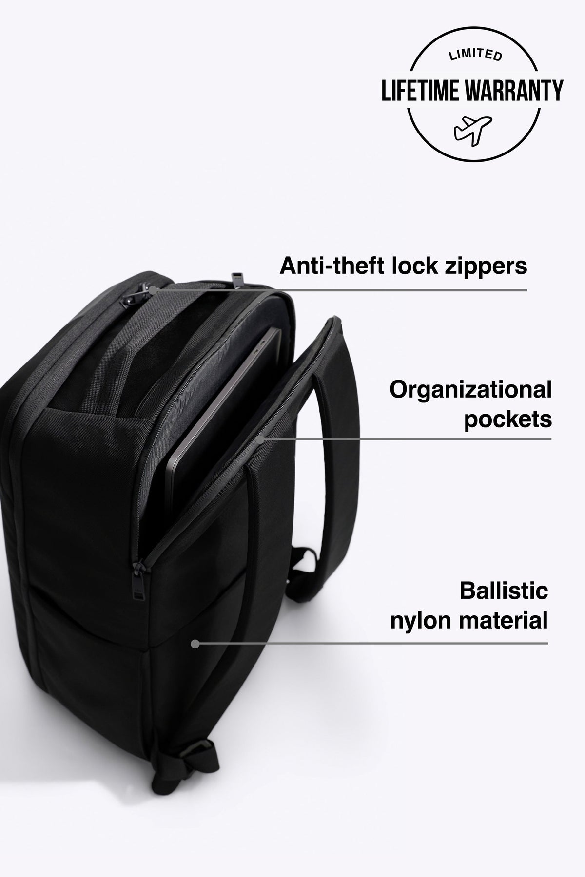 Il Pro Travel Backpack in Nero
