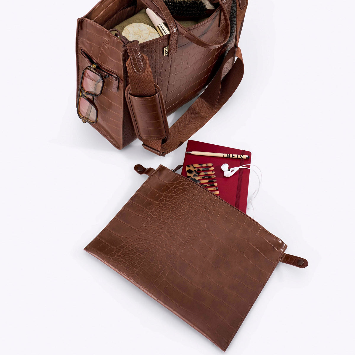 El bolso tote de trabajo en Maple Croc