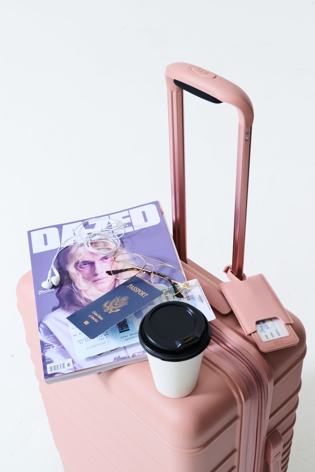 Das Gepäckanhänger in Atlas Pink