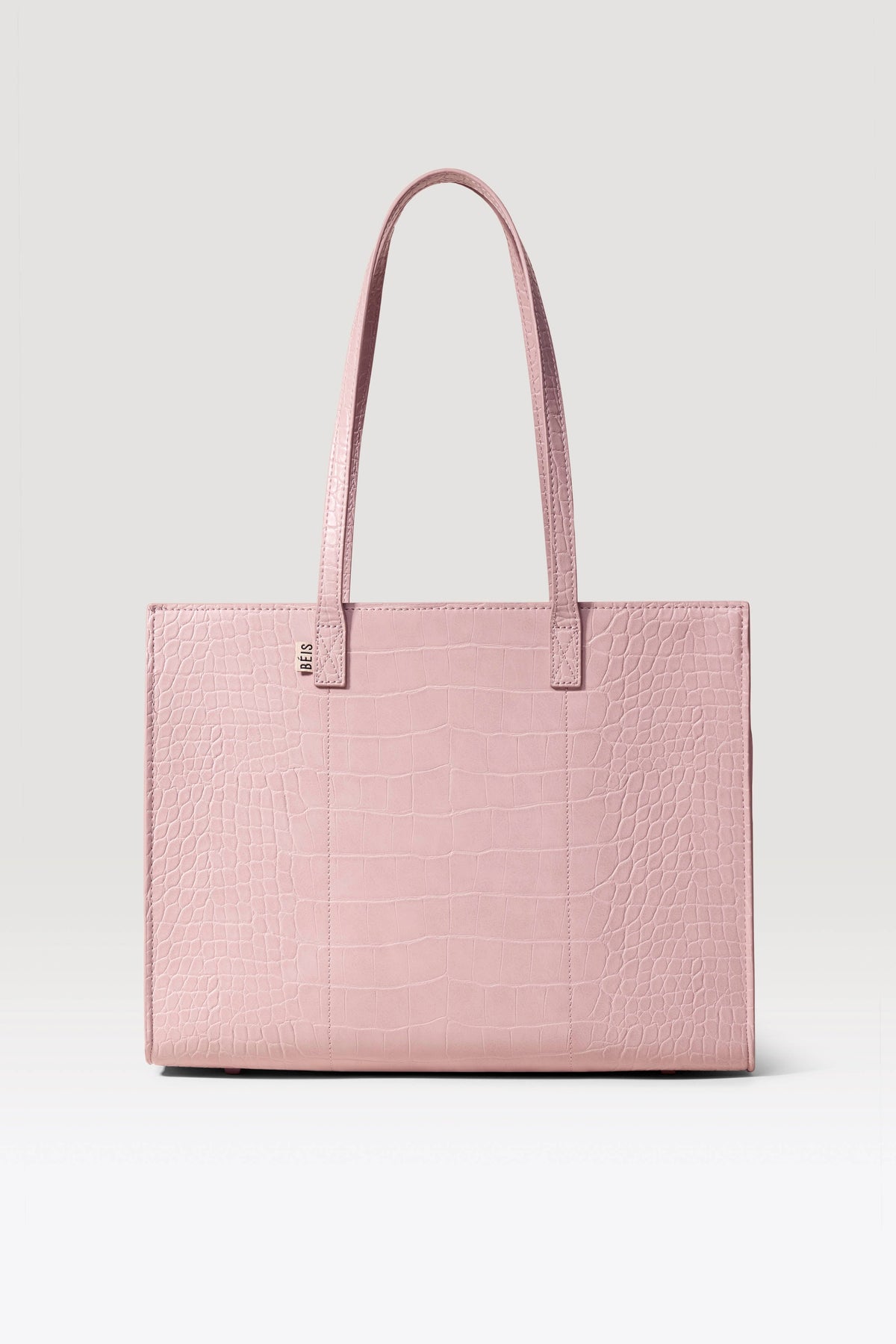 Le Work Tote en croco rose Atlas
