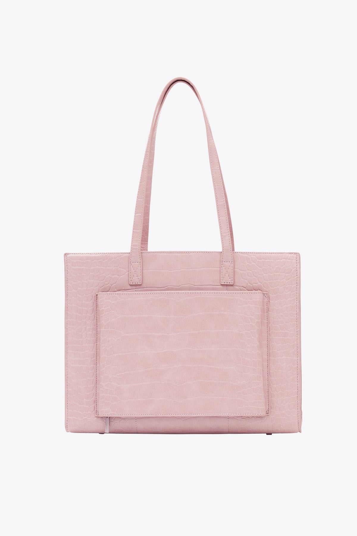 Le Work Tote en croco rose Atlas