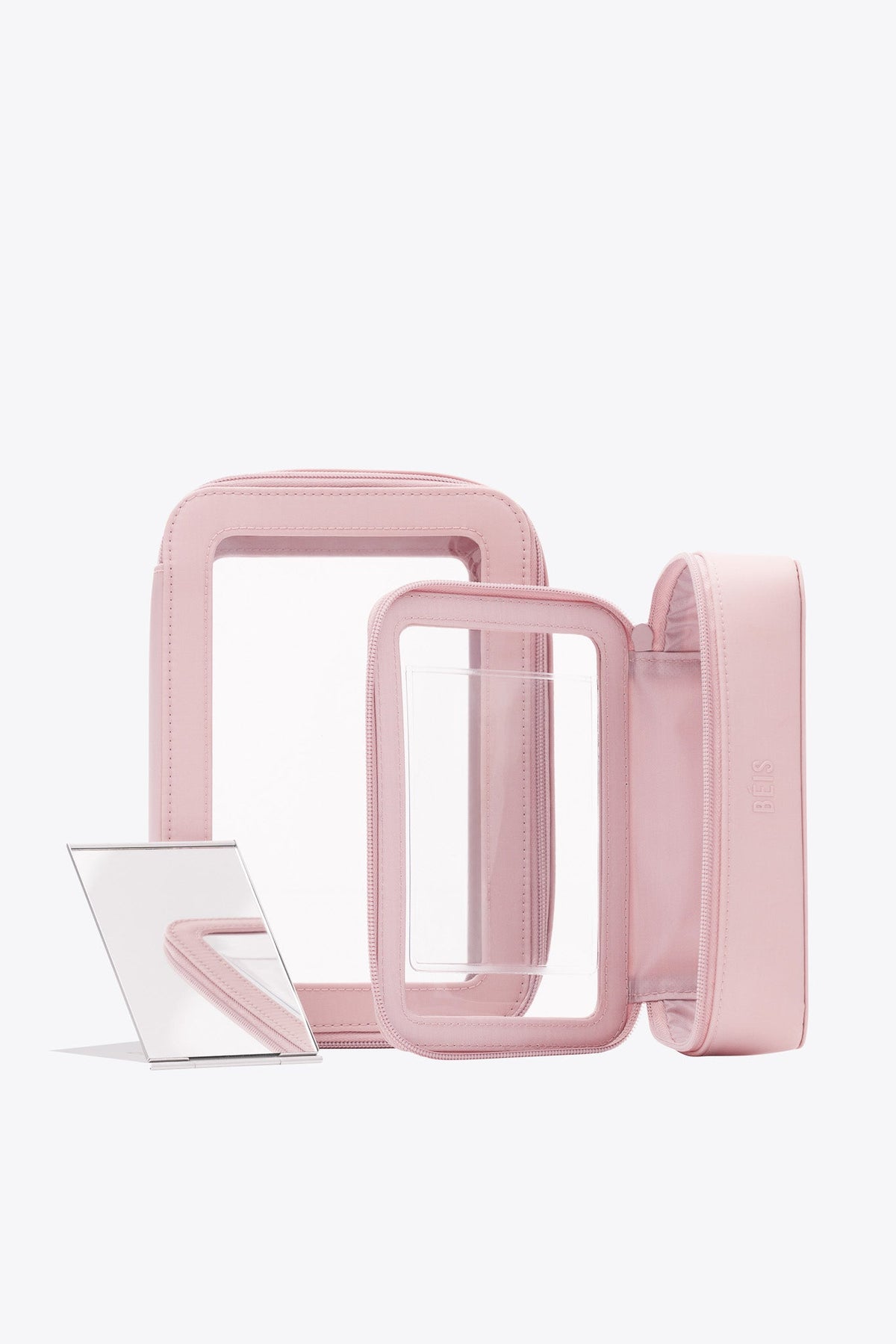 Das In-Flight-Kosmetikset in Atlas Pink