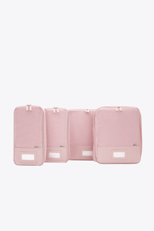 Set 4 cubi da viaggio compressione in rosa Atlas