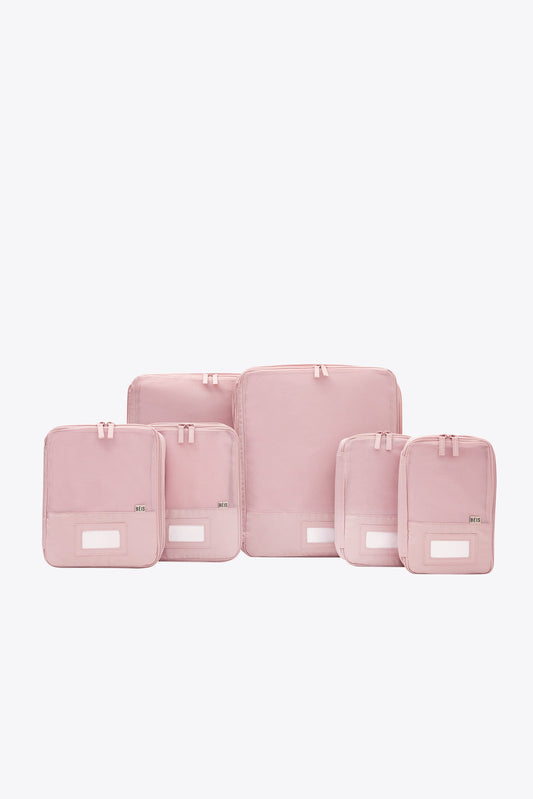 Set 6 cubi da viaggio compressione in rosa Atlas