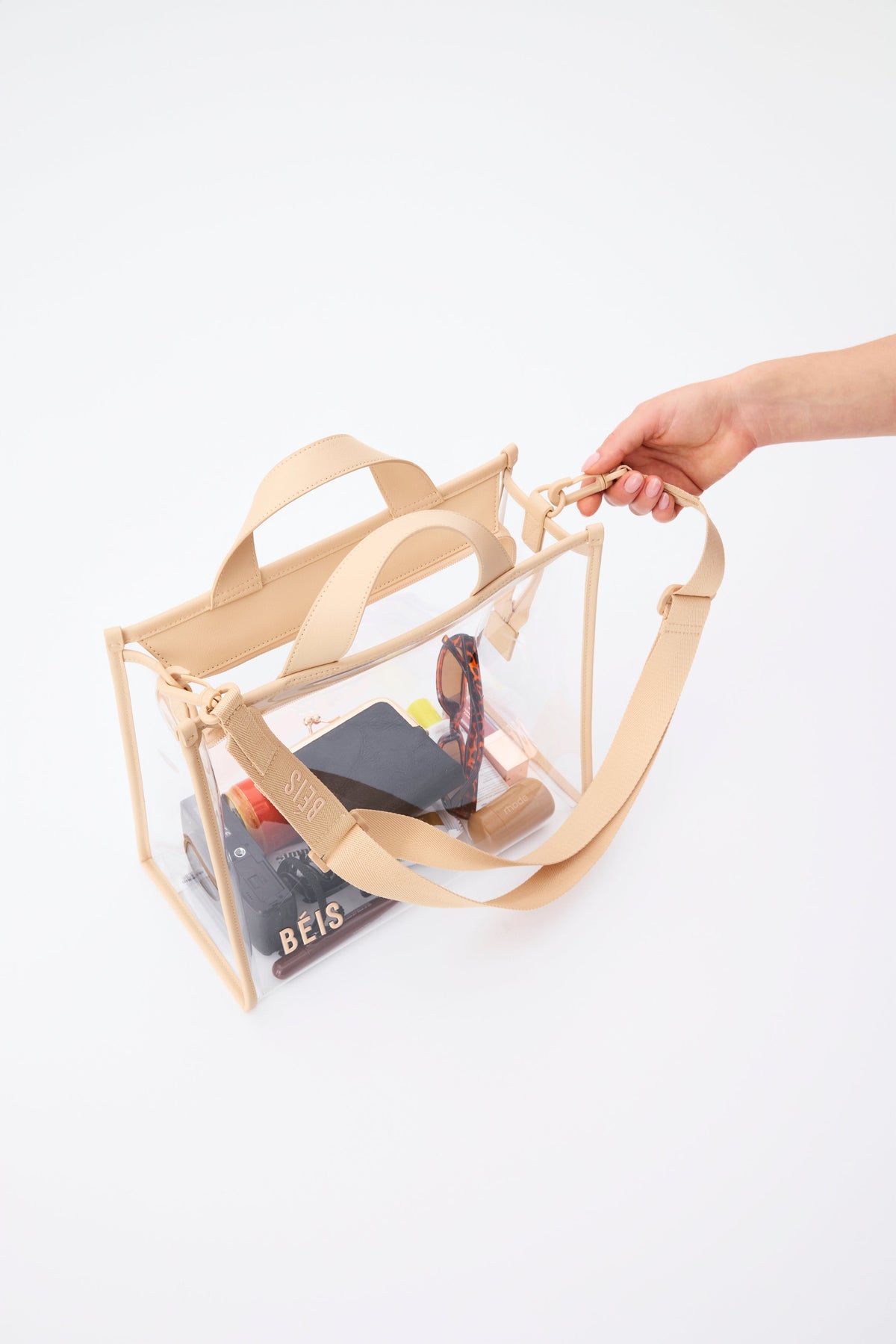 La Stadium Tote in Beige