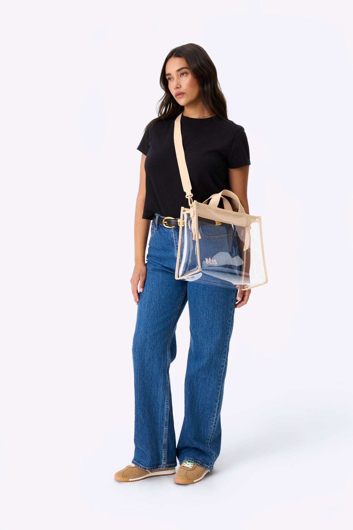 La Stadium Tote in Beige