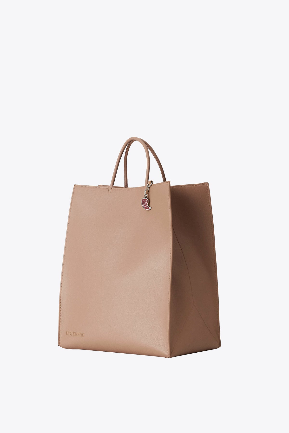 El bolso para llevar de BÉIS x Chipotle en marrón Kraft