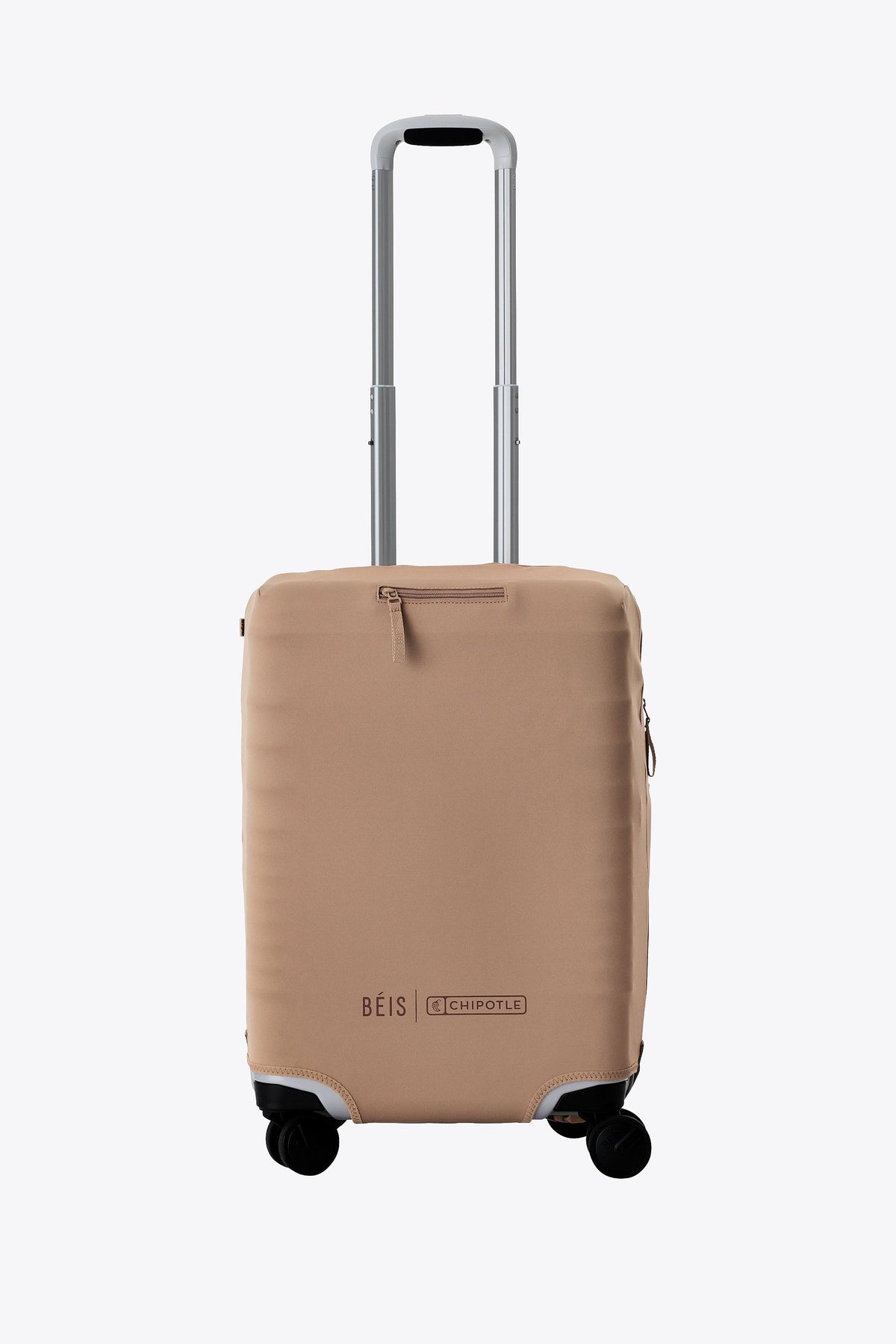 La funda para equipaje de mano de BÉIS x Chipotle en marrón Kraft