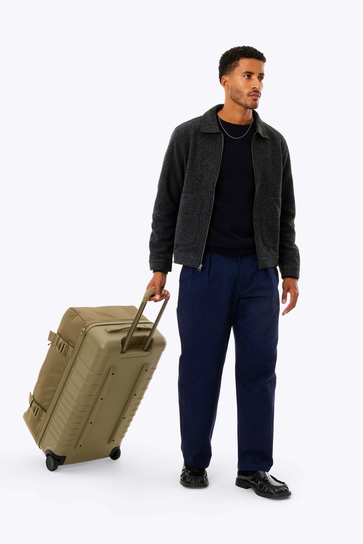 La bolsa de viaje Pro con ruedas para facturar en caqui