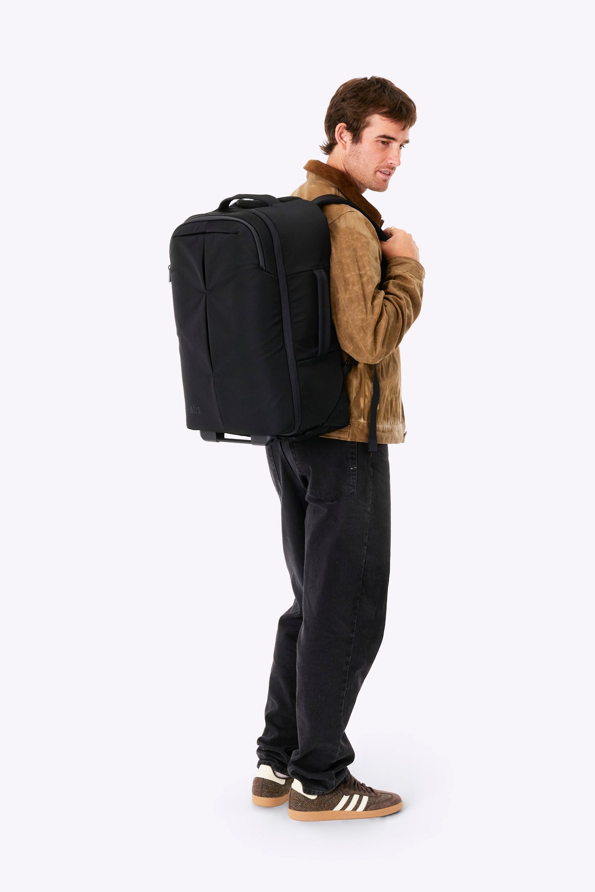 La mochila con ruedas Pro en negro