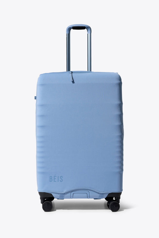 Der Hybrid-Kofferüberzug in Dusty Blue