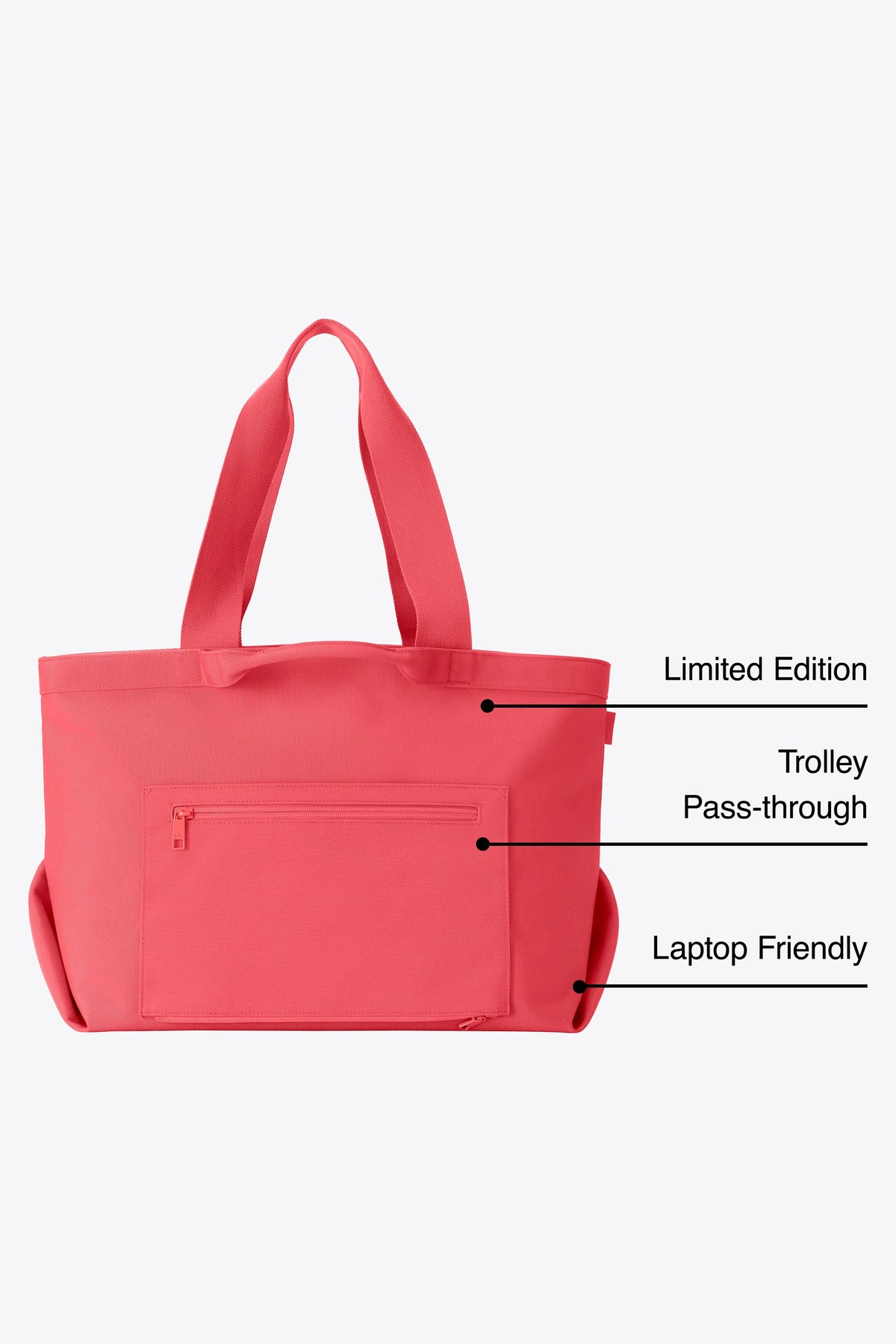 El bolso de viaje tipo tote de BÉIS x poppi en color Ponche de frutas