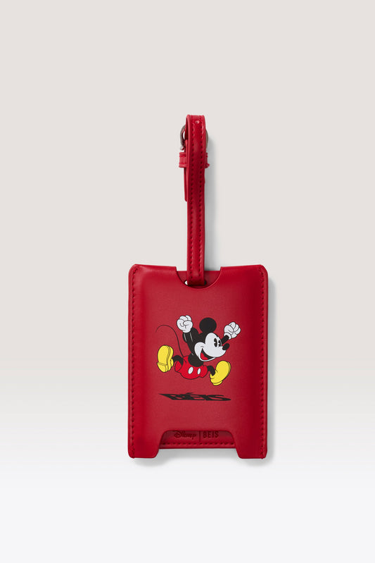 Der Disney-Gepäckanhänger in Mickey-Maus-Rot