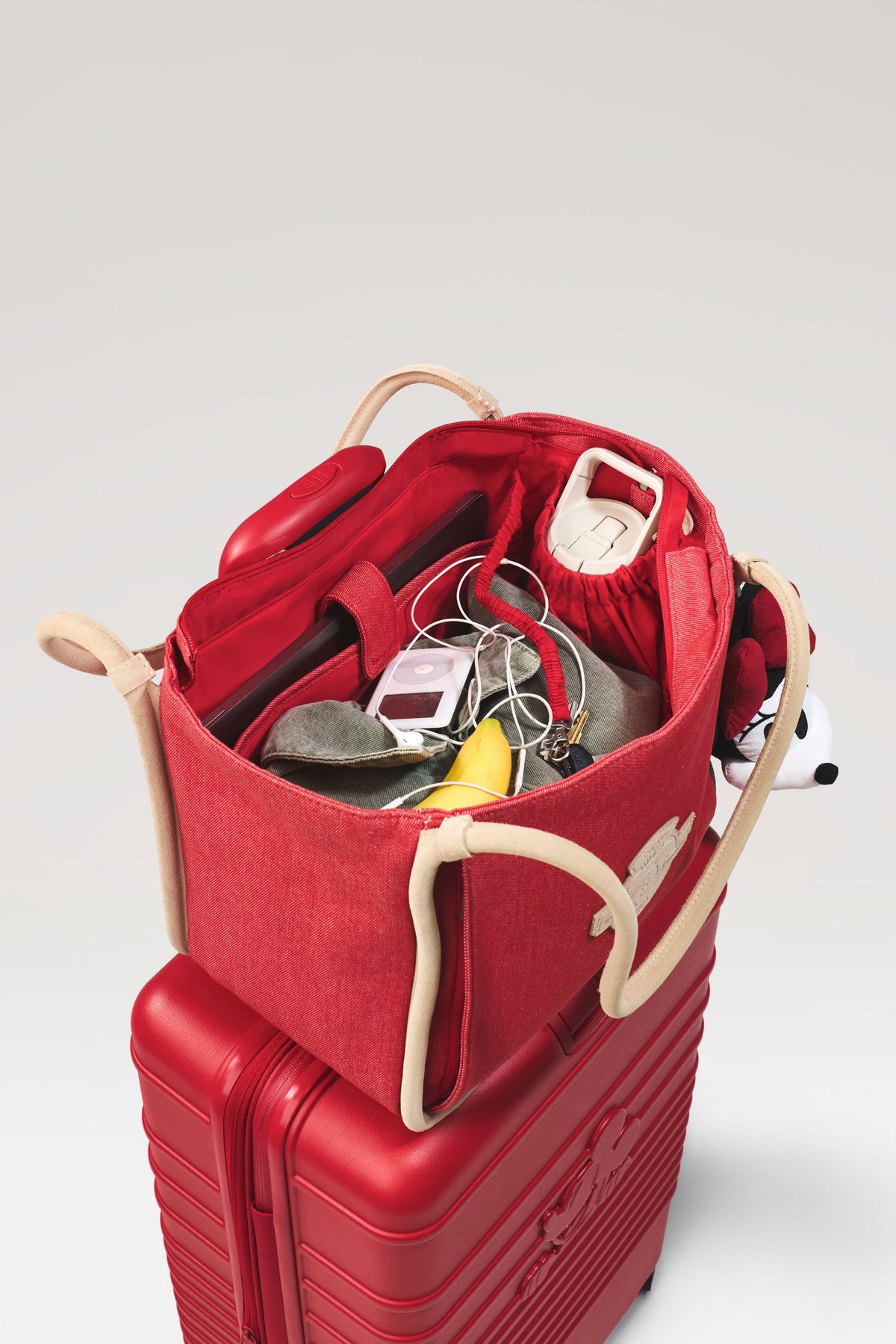 La Borsa Tote Disney in Red Jeans
