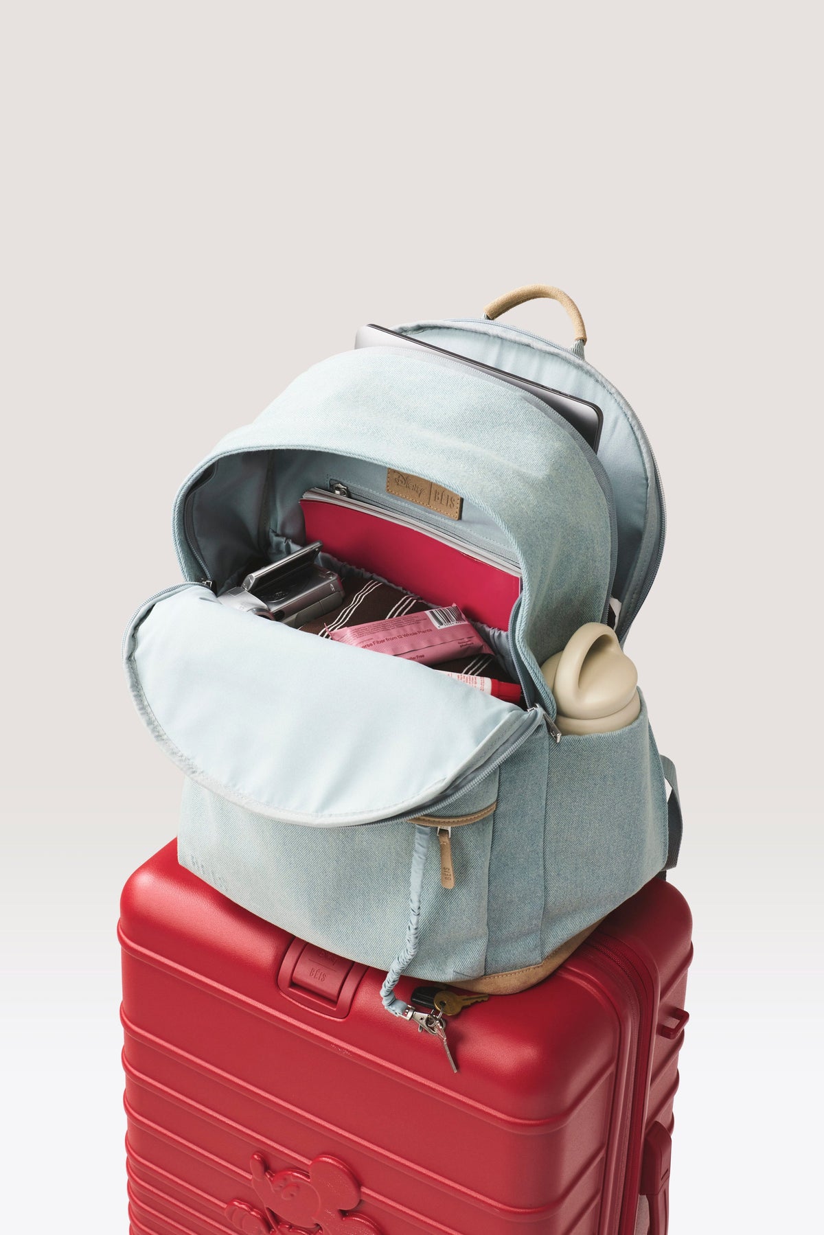 Le sac à dos Disney en jean bleu