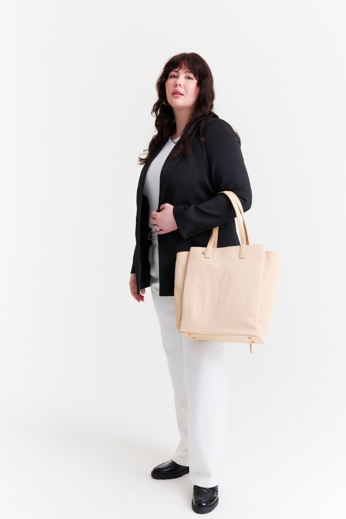La bolsa tote para ir al trabajo en beige