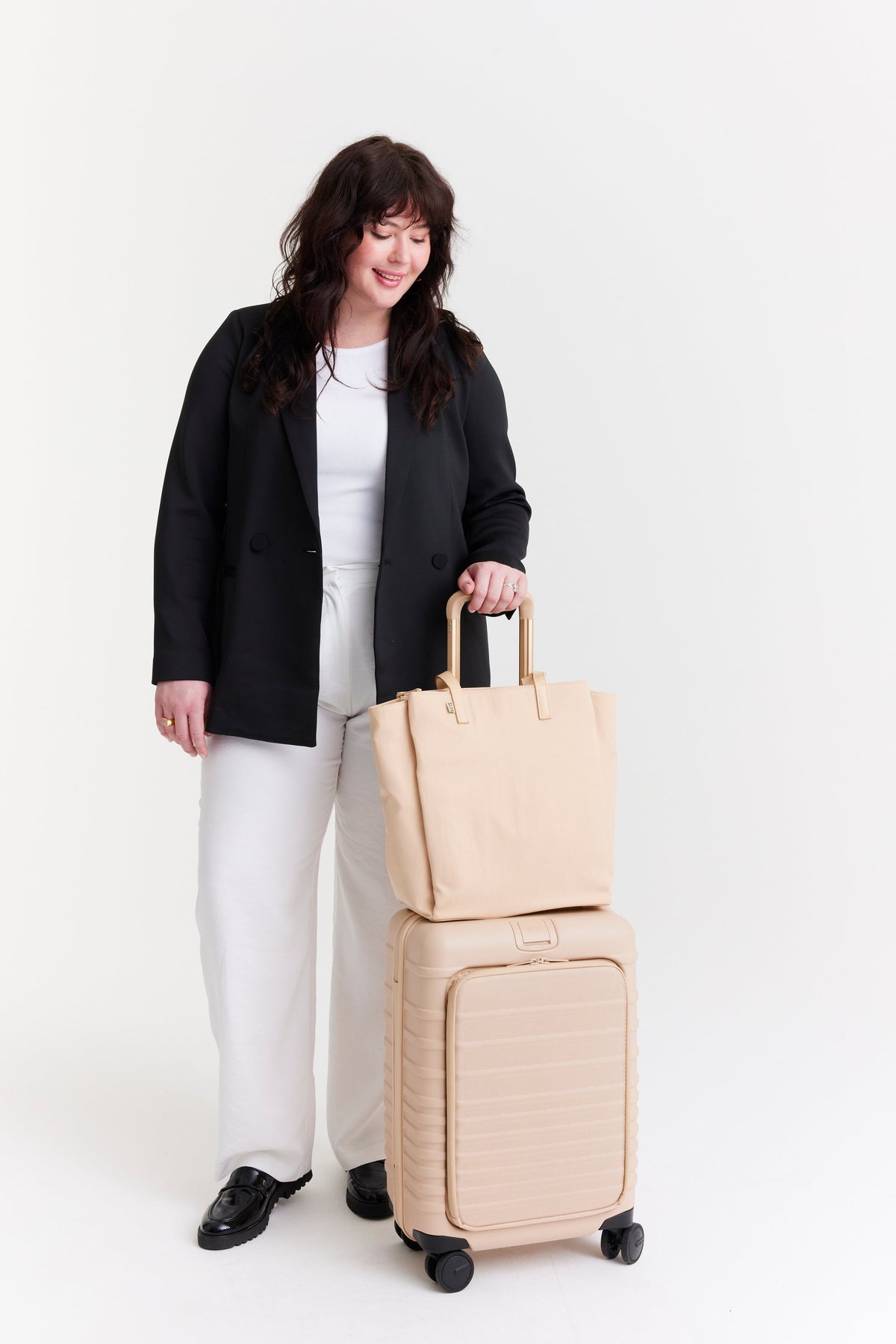La bolsa tote para ir al trabajo en beige