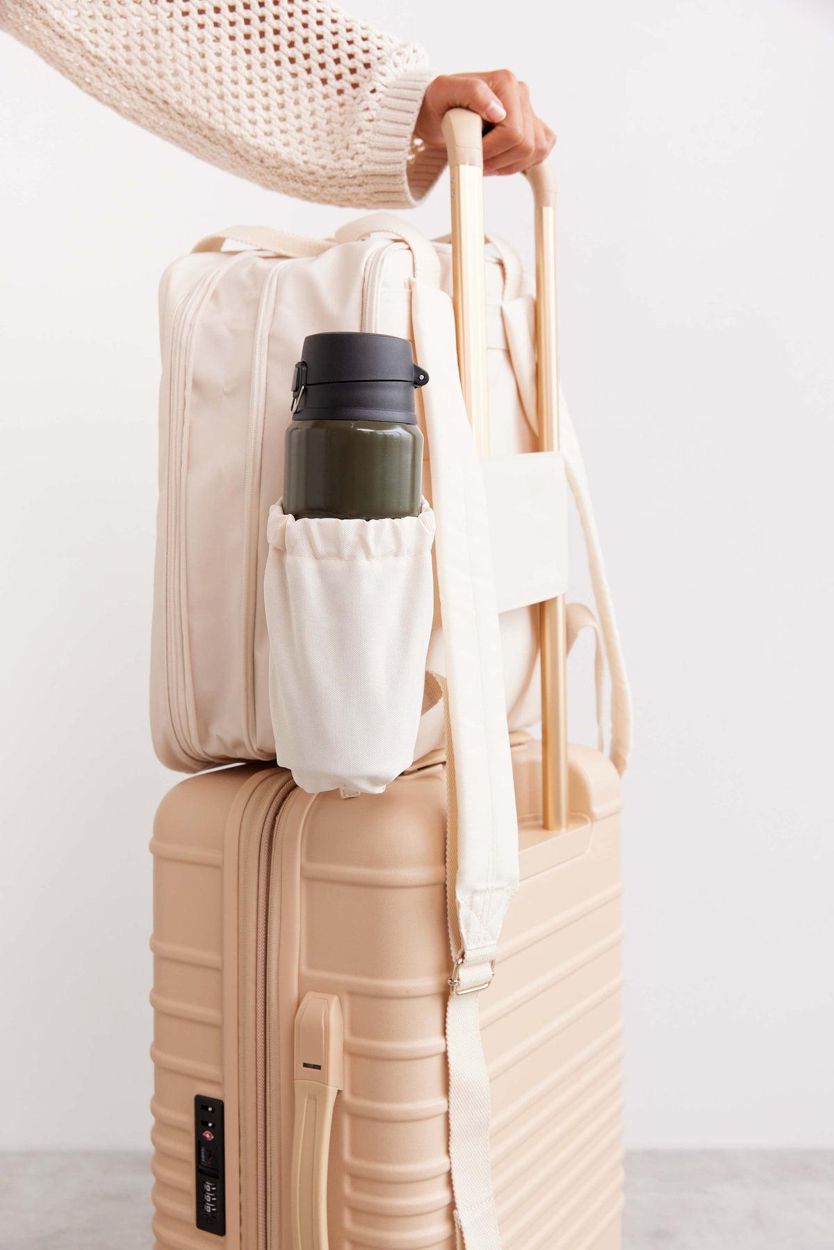 La mochila Expandable en beige
