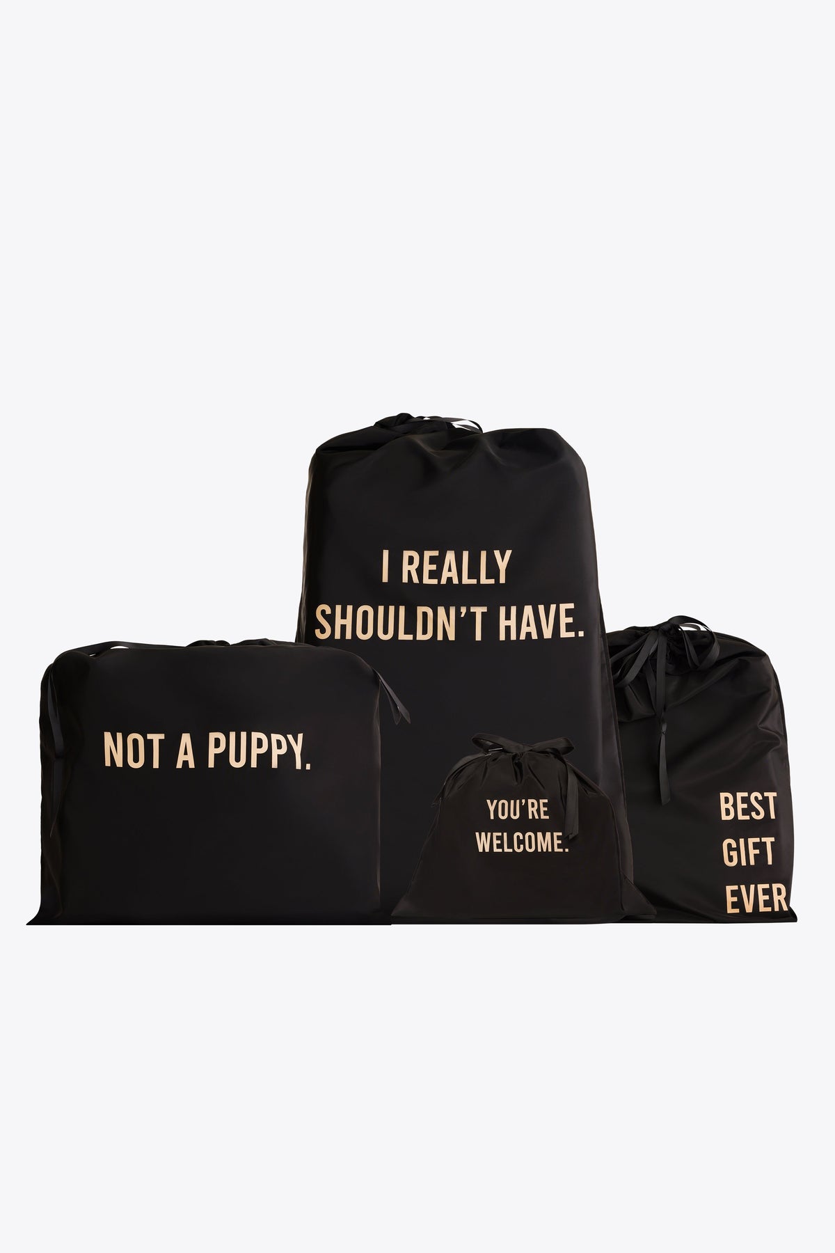Die Geschenktüte in Schwarz