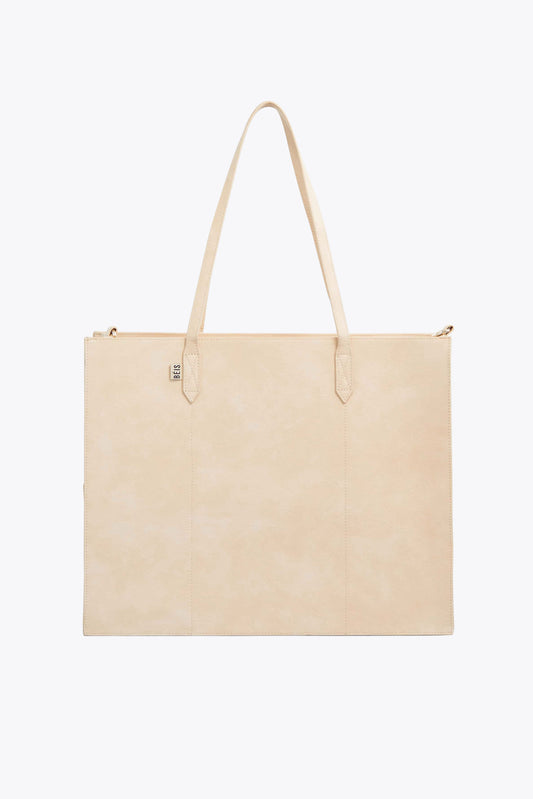 El bolso grande de trabajo en beige