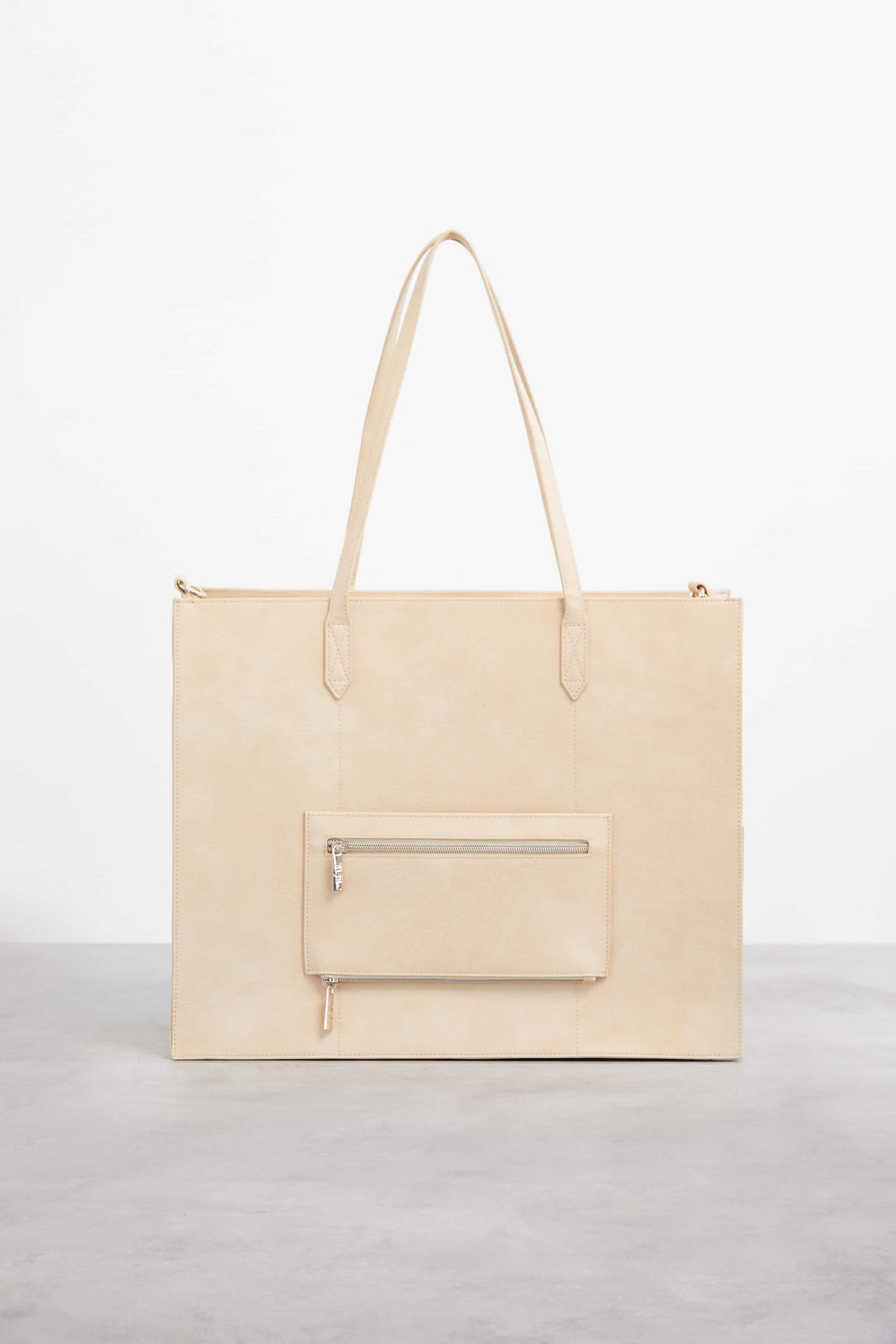 Die große Tragetasche in Beige