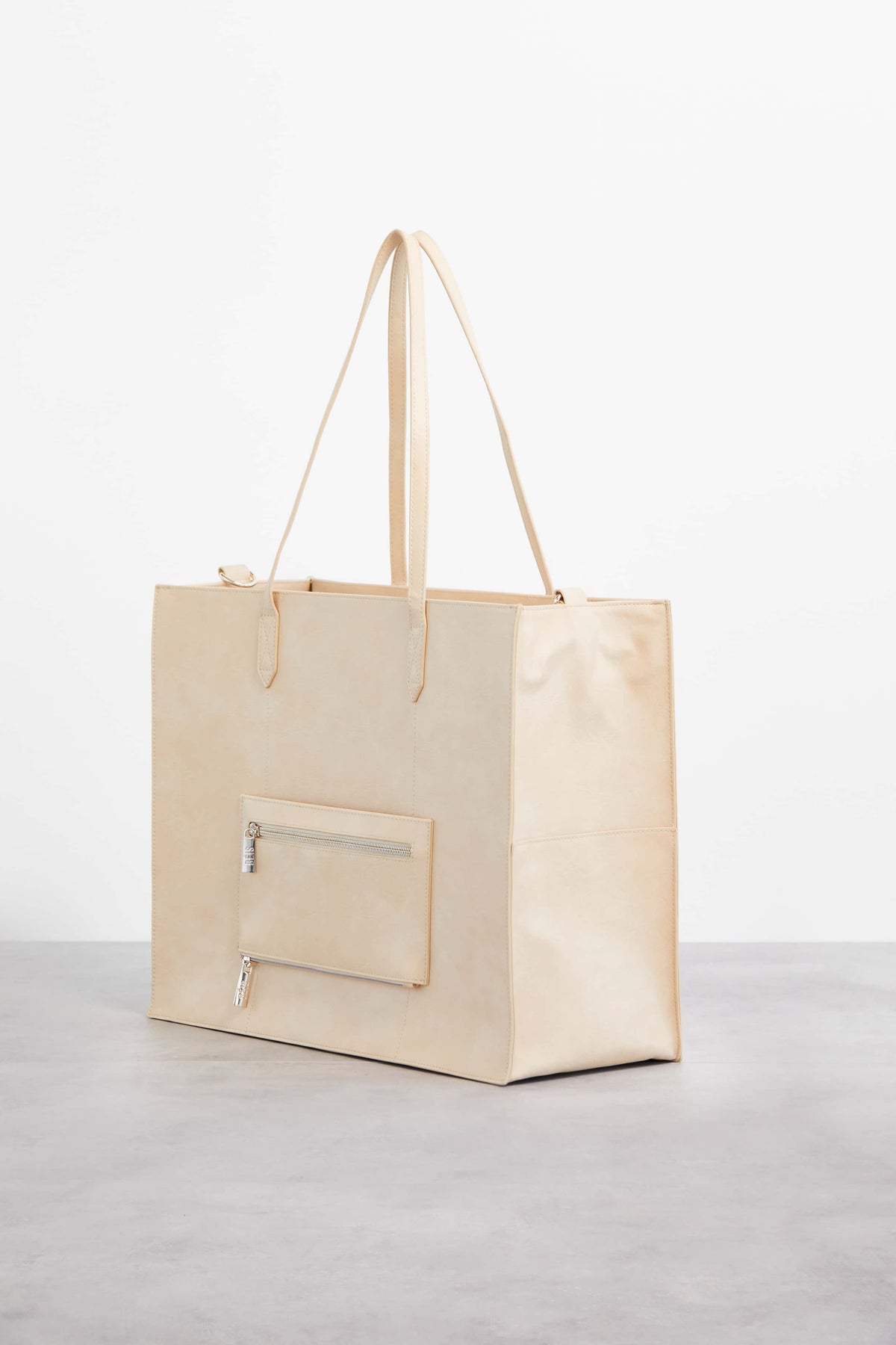 Die große Tragetasche in Beige