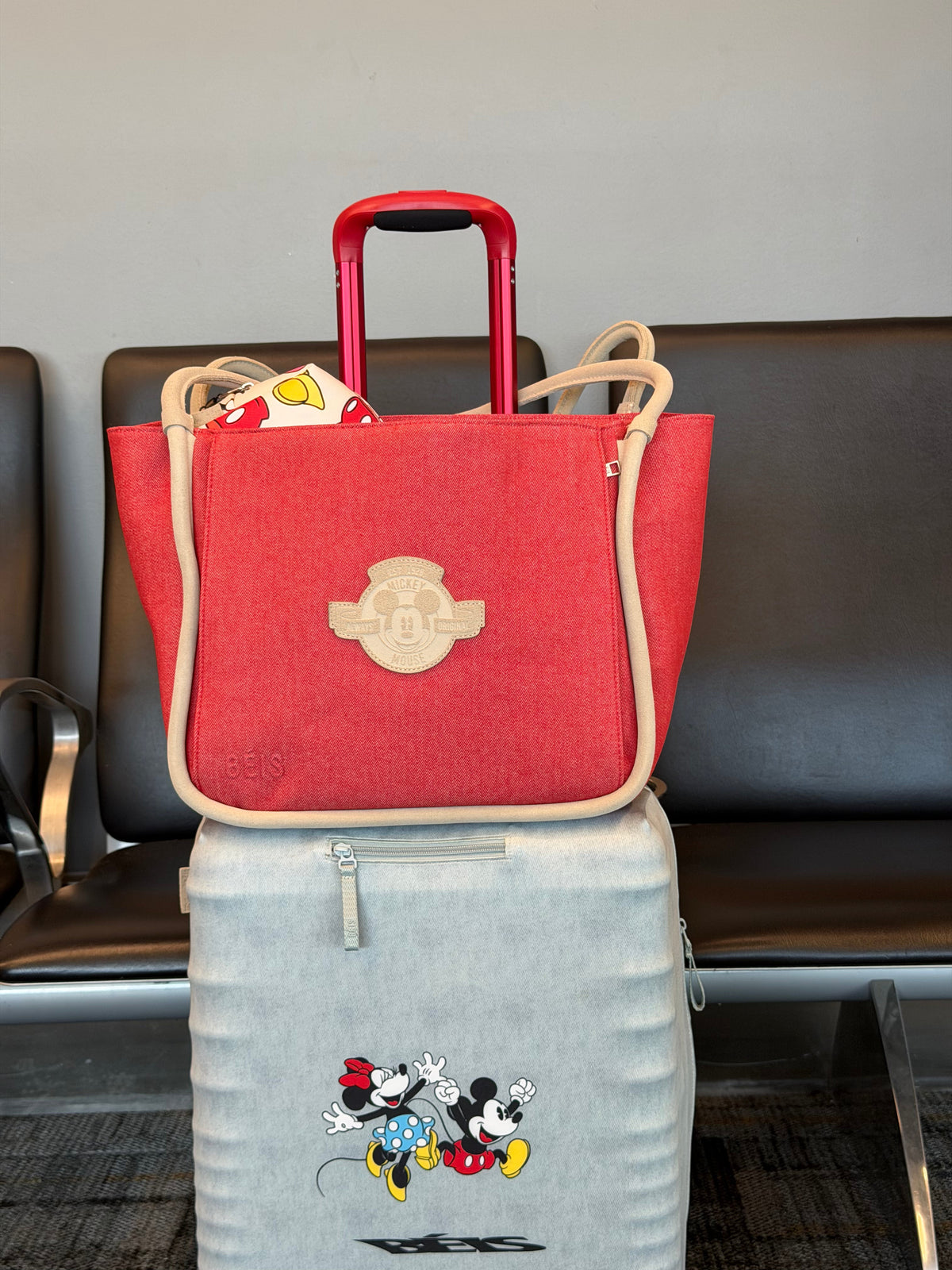 La Borsa Tote Disney in Red Jeans