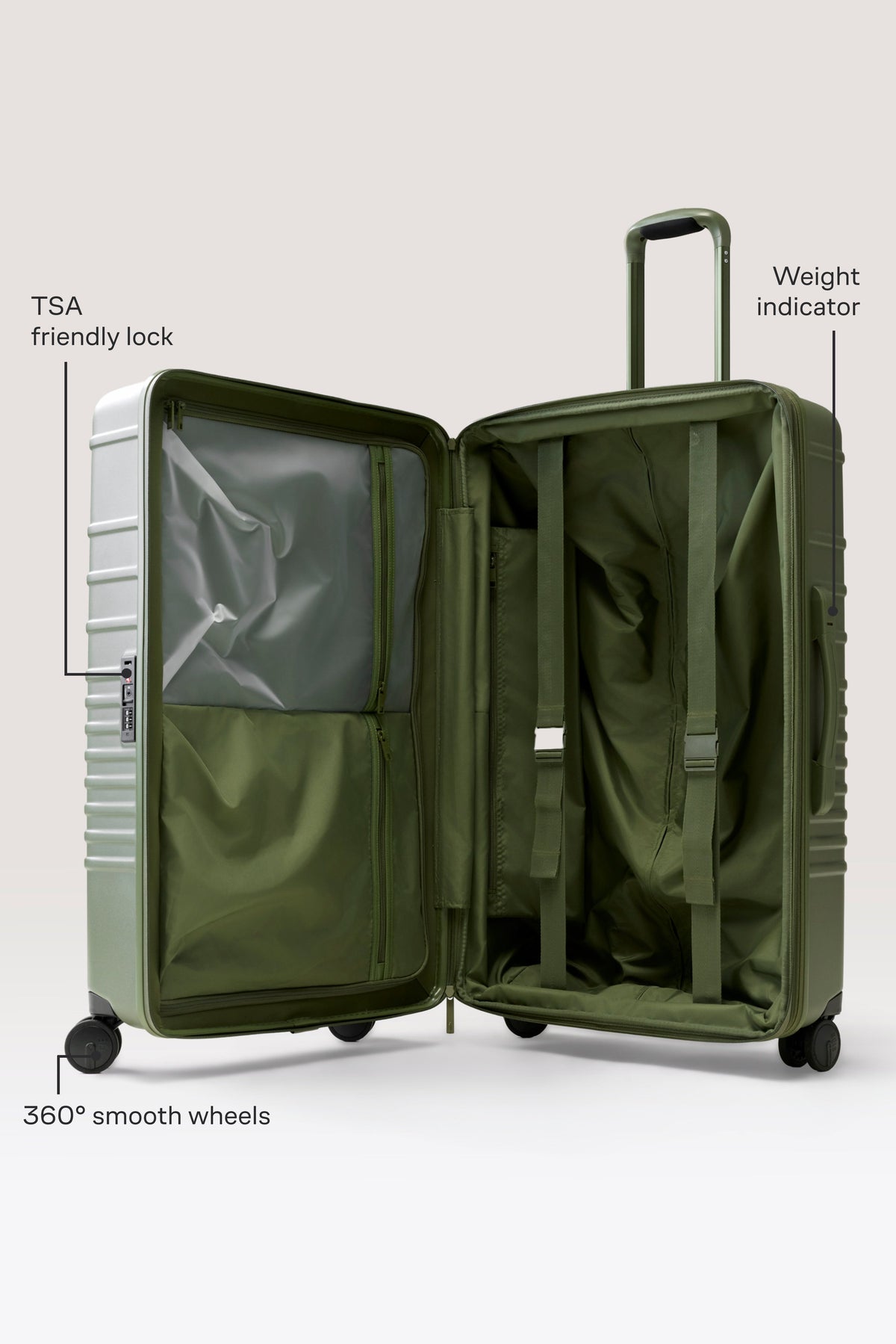 Der Large Check-In Roller in Olive