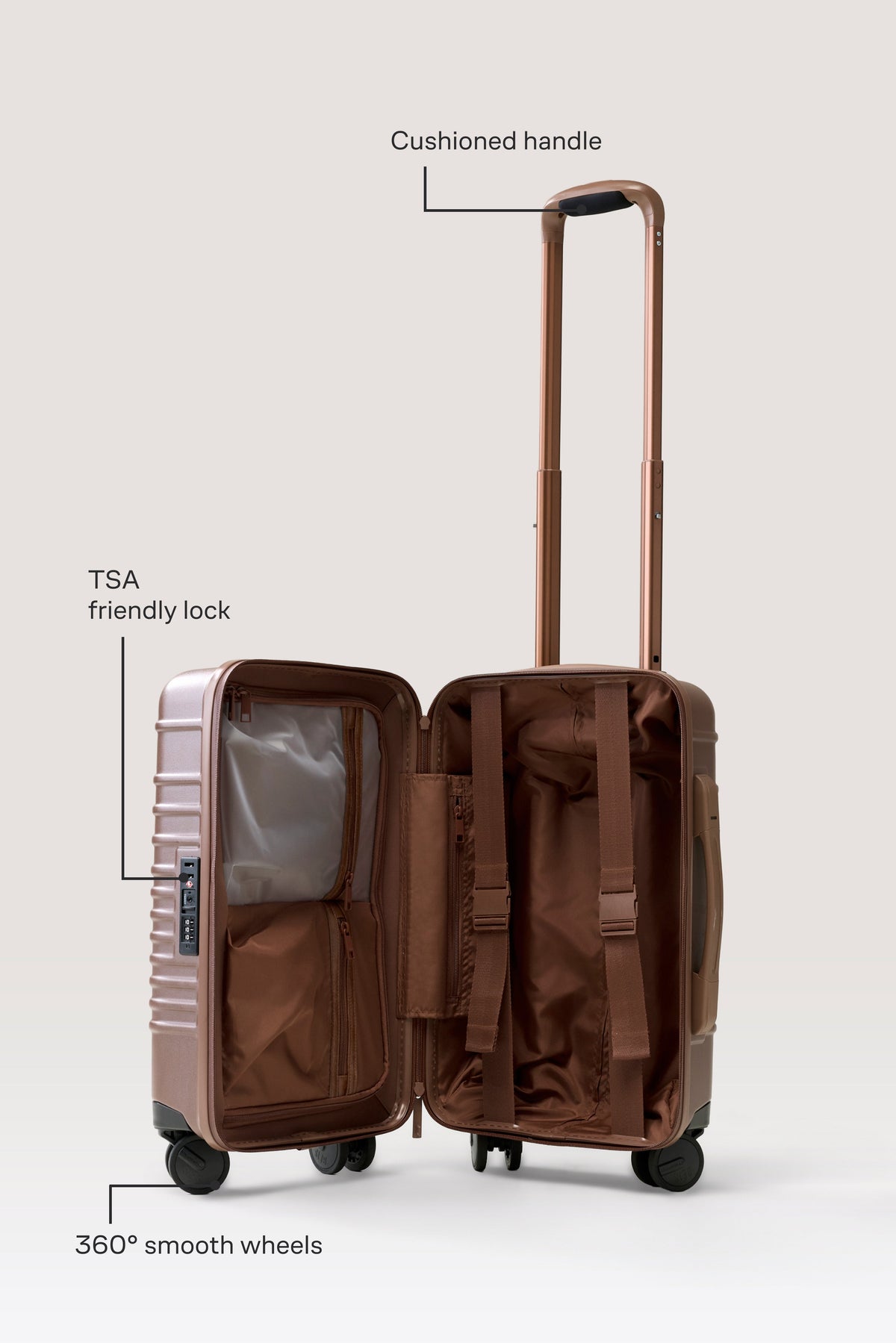La petite valise à roulettes en érable