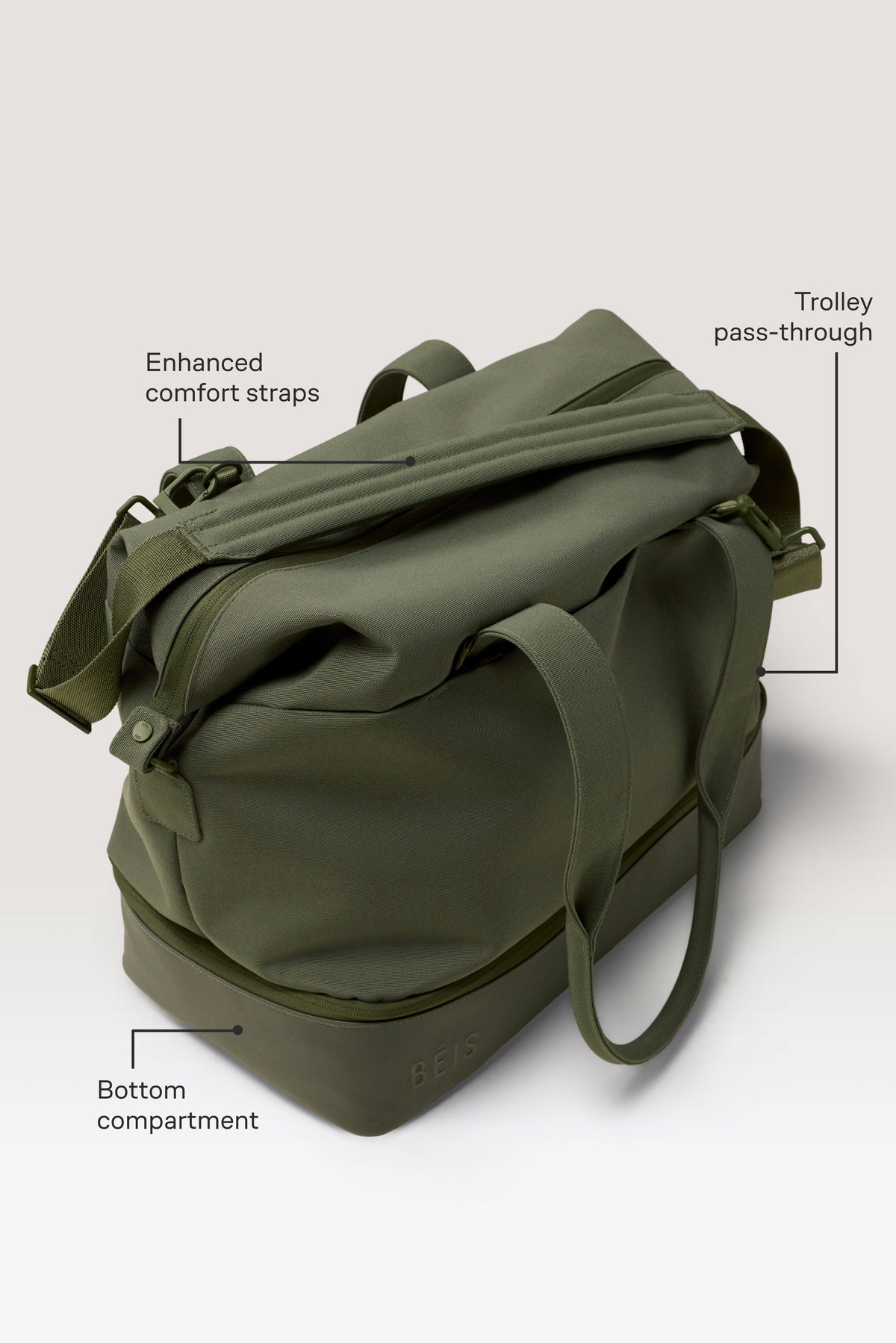 La bolsa Weekender en verde oliva